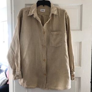MATE the Label Oversized Lined Button Up Shirt